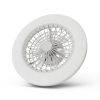 Avide Mennyezeti lámpa ventilátorral Wendy csillaghatással, 2x24W+15W motor, távirányítóval (AFCLCCT-48W-15W-W)
