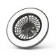 Avide Mennyezeti lámpa ventilátorral Wanda fekete, 2x24W+15W motor, távirányítóval (AFCLCCT-48W-15W-WAB)