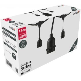 Avide Kültéri E27 Füzér 15m 15 foglalat (AOE27S1515)