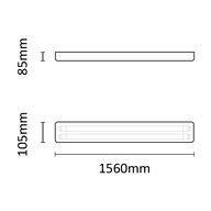 ASALITE PRÉMIUM IP65 POR-PÁRAMENTES ARMATÚRA 2X150CM T8 LED CSŐRE ELŐKÉSZÍTVE asal0218