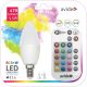Avide Smart LED Candle 5.5W RGB+W 2700K IR Távirányítóval ASC14RGBW-55W-RC