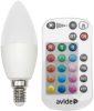 Avide Smart LED Candle 5.5W RGB+W 2700K IR Távirányítóval ASC14RGBW-55W-RC