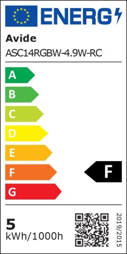 Avide Smart LED Candle 5.5W RGB+W 2700K IR Távirányítóval ASC14RGBW-55W-RC