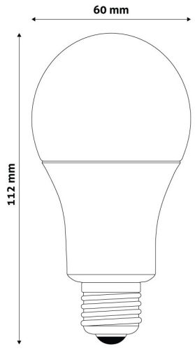 Avide Smart LED Globe A60 9W RGB+W WIFI-s LED izzó APP Control ASG27RGBW-9W-RC