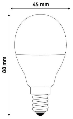 Avide Smart LED Mini Globe 5.5W RGB+W WIFI-s LED izzó APP Control ASMG14RGBW-55W-WIFI