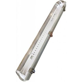   AVIDE Por és Páramentes lámpatest 2 LED fénycsőhöz 1.2m, fém békazárral ATPF-2X36W 2x120