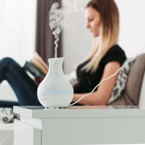 Fényterápiás aroma diffúzor - fehér - 120 ml BEWELLO BW2031B