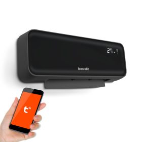   Globiz Smart fali hősugárzó - 1000/2000W - Tuya - 220 - 240V - fekete BW2103A