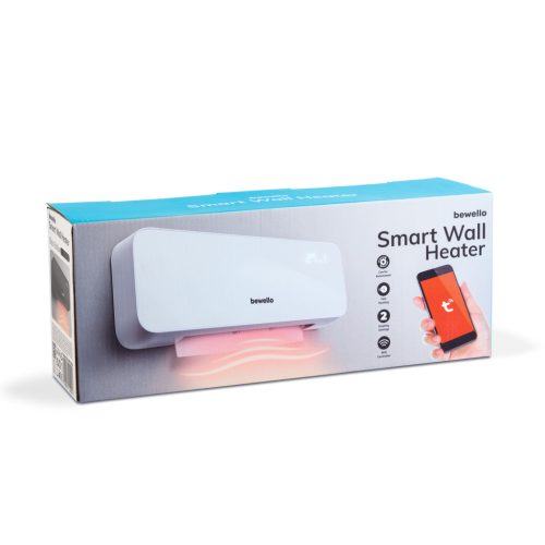 Globiz Smart fali hősugárzó - 1000/2000W - Tuya - 220 - 240V - fekete BW2103A