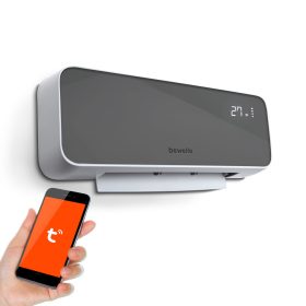   Globiz Smart fali hősugárzó - 1000/2000W - Tuya - 220 - 240V - szürke BW2103C