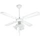 SOMOGYI Mennyezeti ventilátor lámpával 3xe27 fehér CF 1050L