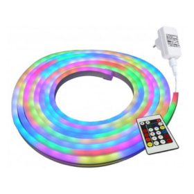   Commel Led Neon flex fénykábel szett 5m RGB 60led IP44 flexibilis (405-405)