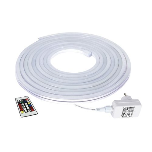 Commel Led Neon flex fénykábel szett 5m RGB 60led IP44 flexibilis (405-405)