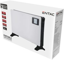 Entac Konvekciós fűtőtest Slim 2000W LED Kijelzővel ECHS2KW-LD