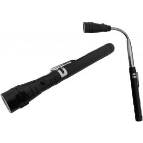 Entac Elemlámpa Kihúzható Nyakkal 1W Alu EFL-1W-FLEX-ALU