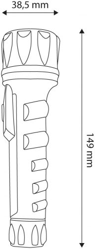 Entac Elemlámpa 2AA MŰANYAG EFL-2AA-PL
