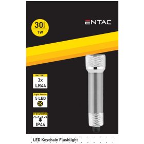Entac Elemlámpa 5LED Kulcstartós EFL-5LED-KC-S