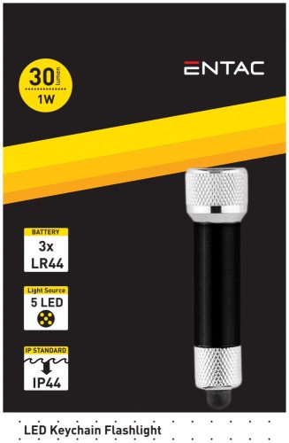 Entac Elemlámpa 5LED Kulcstartós EFL-5LED-KC-S