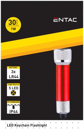 Entac Elemlámpa 5LED Kulcstartós EFL-5LED-KC-S