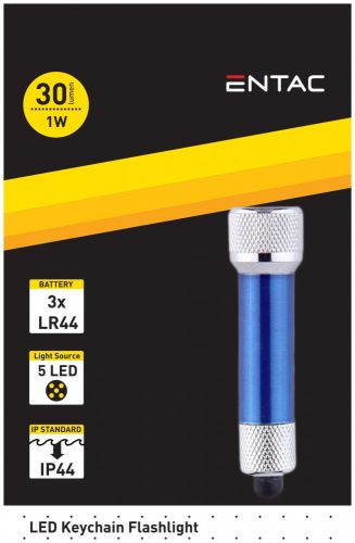 Entac Elemlámpa 5LED Kulcstartós EFL-5LED-KC-S