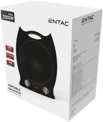 Entac Hordozható Ventilátoros fűtőtest 2000W-Fekete EPFH2000-B