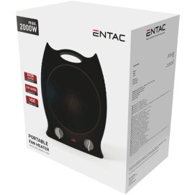   Entac Hordozható Ventilátoros fűtőtest 2000W-Fekete EPFH2000-B