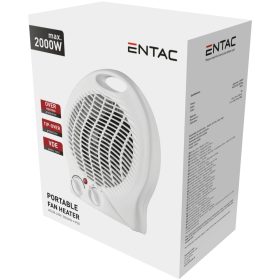   Entac Hordozható Ventilátoros fűtőtest 2000W-Fehér EPFH2000-W