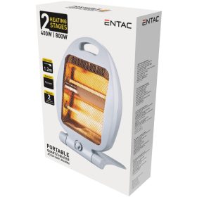 Entac Hordozható Quartz fűtőtest 400/800W EPQH-0.8KW