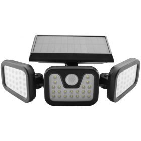   Entac Napelemes REFLEKTOR Műanyag Fali lámpa 15W SMD 3 fej mozgásérzékelővel (ESL3H-SMD)