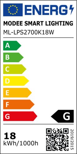 Modee Lighting LED Panel Négyzet - Felszerelhető 18W 2700K (1260 lumen) (ML-LPS2700K18W)