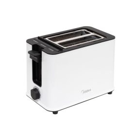   Midea MT-RP2L09W kenyérpirító, max. 950 W, 6-fokozatú időzítés, visszajelző fények, vezetéktároló, fehér-fekete MT-RP2L09W