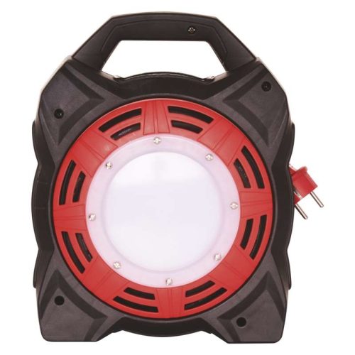 EMOS Gumi Kábeldob LED-es világítással 4 aljzat, 15m, 1,5 mm2, SCHUKO