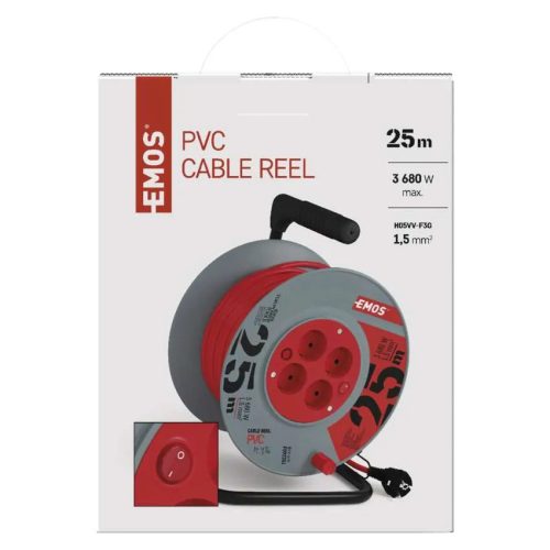 KÁBELDOB 25m-ES 3X1,5 vezetékkel