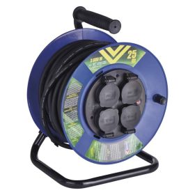 EMOS KÁBELDOB 25M-es GUMI 3x2,5 vezetékkel IP44 P19625