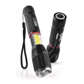 EMOS FÉM LED ZSEBLÁMPA, 5W + 3W COB, 3X AAA, FÓKUSZ P3111