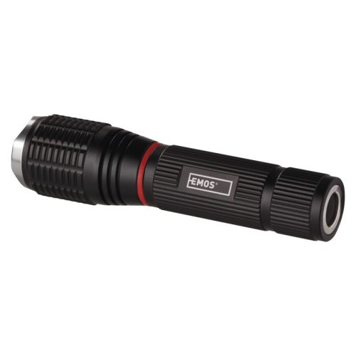 EMOS FÉM LED ZSEBLÁMPA, 5W + 3W COB, 3X AAA, FÓKUSZ P3111