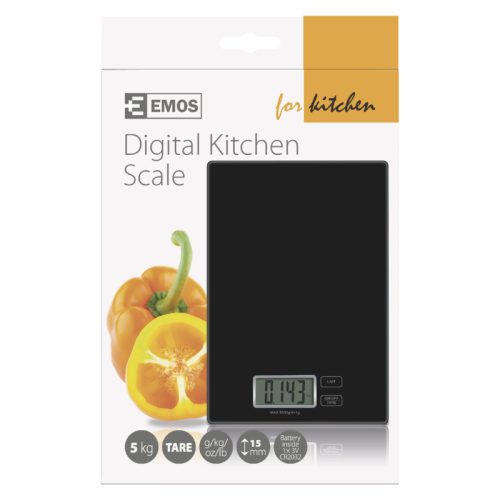 EMOS DIGITÁLIS KONYHAI MÉRLEG (BLACK) TY3101B