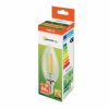 LED gyertya E14 230V 4W COG filament WW 3000K üveg