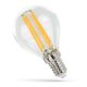 LED Kisgömb E14 230V 6W COG filament NW 4000K üveg