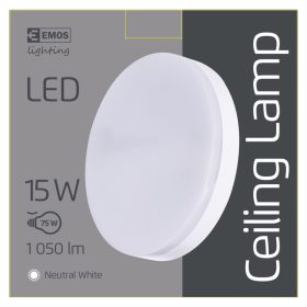 EMOS LED MENNYEZETI LÁMPA 15W NW IP44 ZM4301