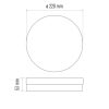 EMOS LED MENNYEZETI LÁMPA 15W NW IP44 ZM4301