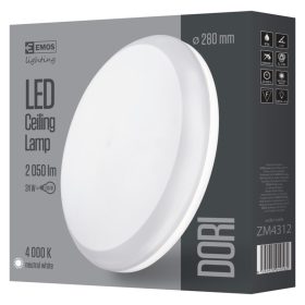 EMOS LED MENNYEZETI LÁMPA DORI 24W NW IP54 ZM4312