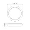 EMOS LED MENNYEZETI LÁMPA DORI 24W NW IP54 ZM4312