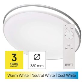   EMOS LED mennyezeti lámpa 24W 80-1920lm dimm. állítható színhőmérséklet (ZM5165)