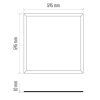 EMOS LED PANEL BEÉPÍTHETŐ 60×60CM IP20 NW 4400 lumen