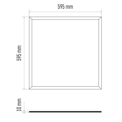 EMOS LED PANEL BEÉPÍTHETŐ 60×60CM IP20 NW 4400 lumen