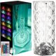 GLOBIZ Rózsa hatású RGB LED-es lámpa - akkumulátoros - akril - USB  DA01021