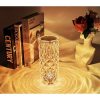 GLOBIZ Rózsa hatású RGB LED-es lámpa - akkumulátoros - akril - USB  DA01021