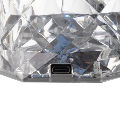 GLOBIZ Rózsa hatású RGB LED-es lámpa - akkumulátoros - akril - USB  DA01021